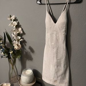 White and Cream Beachy Dress